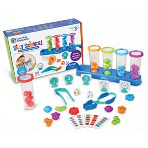 Learning Resources Silly Science Fine Motor Sorting Set, STEM Toys for Kids, Educational Toy, Preschool Fine Motor Skills, PreK Manipulatives, 55 Pieces, Age 3+