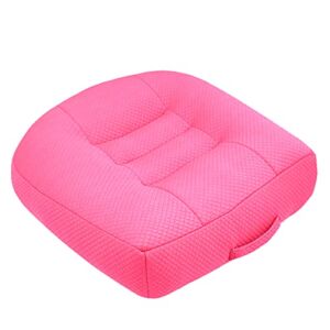 Car Booster Seat for Short Drivers Adult Cushions Heightening Height Boost Mat, Portable and Breathable Booster Seat Cushion，for Car, Office, Home，Gift for Female Drivers (Pink)