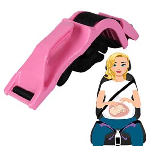 cycleacc Pregnancy Bump Strap Adjuster for Car-Has Passed the Crash Test, Prevent Compression of The Abdomen&Protect Unborn Baby a Must-Have Gift for Expectant Mothers (pink)