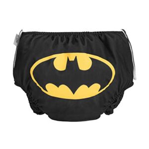 Simple Being Super Hero Adjustable Snap Reusable Swim Diaper, Double Gusset (Batman 18 Months)