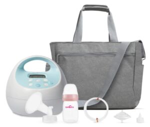 Spectra Baby S1 Plus Premier Rechargeable Breast Pump with Grey Tote Premium Accessory Kit – 24 mm 24 mm (Pack of 1)