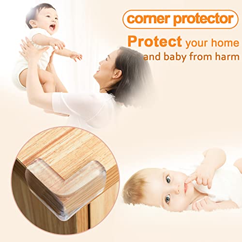 8 Pack Corner Guards, Furniture Corner & Edge Safety Bumpers, Baby Proofing Corner Covers Protectors, Baby Proof Bumper & Cushion to Cover Sharp Furniture & Table Edges (L Shape) | The Storepaperoomates Retail Market - Fast Affordable Shopping