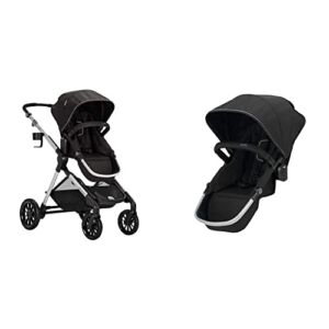 Evenflo Pivot Xpand Modular Stroller, Baby Stroller, Converts to Double Stroller, with Two Toddler Seats (Stallion Black)