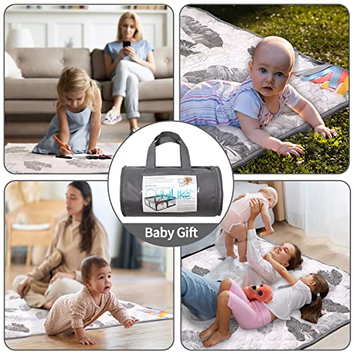 ChildLike Baby Play Mat,Play Mat for Baby,Foldable Crawling Mat for Floor,Fabric Baby Playpen Mat,Tummy Time Mat for Newborn,Non-Slip Kids Play Mat for Playpen,Play Yard Mat(Leaves-49x49inches) | The Storepaperoomates Retail Market - Fast Affordable Shopping