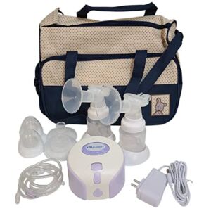 Viverity Electric Breast Pump, Double – Includes Breast Pump Bag, Pump for Breastfeeding, Breast Feeding Essentials