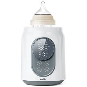 Nuliie Fast Bottle Warmer, 7-in-1 with Larger LCD Display Smart Temperature Control and Automatic Shut-Off, BPA Free Baby Bottle Warmer for Breastmilk or Formula