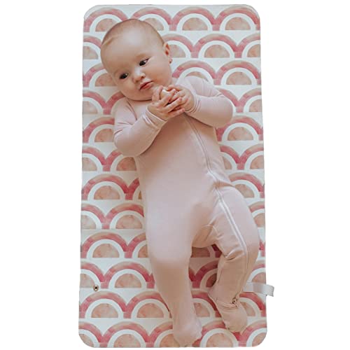 Sunshine and Poppy Vegan Leather Baby Changing Mat – Diaper Changing Mat, Wipeable Changing Pad, Travel Friendly, Portable, Foldable Changing Pad for Babies or Toddlers | The Storepaperoomates Retail Market - Fast Affordable Shopping