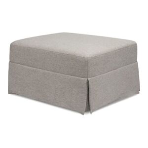 Million Dollar Baby Classic Crawford Gliding Ottoman in Performance Grey Eco-Weave, Water Repellent & Stain Resistant, Greenguard Gold & CertiPUR-US Certified