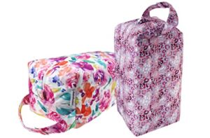 Mama Koala Diaper Pods, Portable Washable Reusable Baby Cloth Diapers Bags, 2pcs Medium Size for Travel Beach Laundry Pool Gym Yoga (D005)