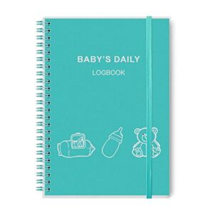 Tiankool Baby’s Daily Log Book – A5 Baby Tracker for Newborns, Schedule Tracking Newborn Routine, 150 Easy to Fill Pages Track & Monitor Nursing, Sleep, Feeding, Diapers, Pumping More