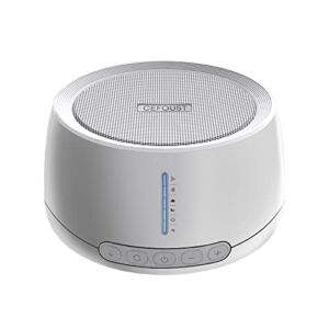 Cefoust White Noise Machine,Portable Sound Machine with 30 High Fidelity Soothing Sounds,Auto-Off Timer 36 Levels Audio Size Adjustment，Sleep Sound Machine for Baby Adults Kids(White)