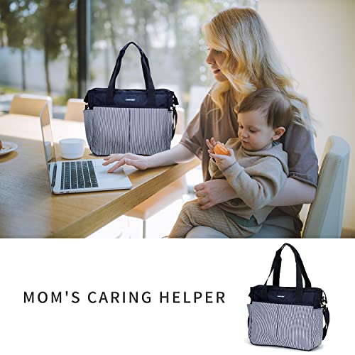 Diaper Bag Tote,Large Travel Diaper Tote for Mom Outdoor Handbags with Pockets Multifunction Baby Bag for Boys and Girls (leisure) | The Storepaperoomates Retail Market - Fast Affordable Shopping