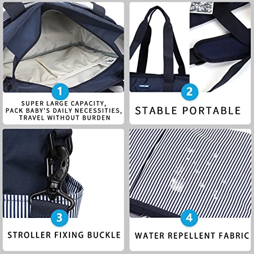 Diaper Bag Tote,Large Travel Diaper Tote for Mom Outdoor Handbags with Pockets Multifunction Baby Bag for Boys and Girls (leisure) | The Storepaperoomates Retail Market - Fast Affordable Shopping