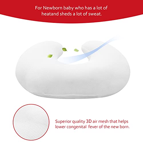 Nursing Pillows for Breastfeeding and Positioner Breathable, 3D Air Mesh Breastfeeding Pillow for Mom, Machine Washable, Not Stuffy, Baby Nursing Pillow, Awake Time Only | The Storepaperoomates Retail Market - Fast Affordable Shopping