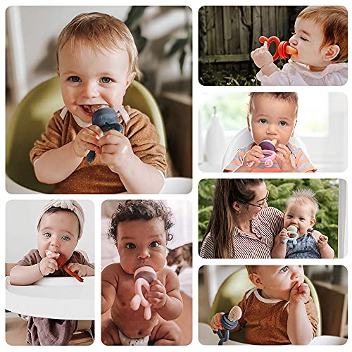 Haakaa Silicone Replacement Pouch for Baby Fruit Food Feeder, Food Grade Silicone Feeder Pacifier Sacs, BPA Free (Large Size, 2PCS) | The Storepaperoomates Retail Market - Fast Affordable Shopping