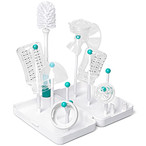 Termichy Travel Baby Bottle Drying Rack with Bottle Brush, Compact Size with Large Capacity for Working Mom, Visit Families, Friends or Camping with Baby | The Storepaperoomates Retail Market - Fast Affordable Shopping