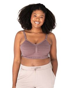 Kindred Bravely Sublime Hands Free Pumping Bra | Patented All-in-One Pumping & Nursing Bra with EasyClip (Twilight, Large)