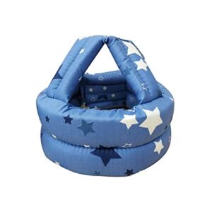 DFGHJ Adjustable AntiFall Shockproof Baby Toddler Safety Head Protection Helmet Kids Hat for Walking Breathable Hat 722 (Color : Blue Stars, Size : S(42-58cm))