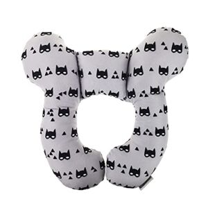 Baby Neck Pillow,Baby Head Support Pillow, Lurryly Newborn Infant Head & Neck Cushion Perfect for Car Seats and Strollers, Comfortable Kids Travel Pillow, Perfect for 0-4 Year Old Boy or Girl (Batman)