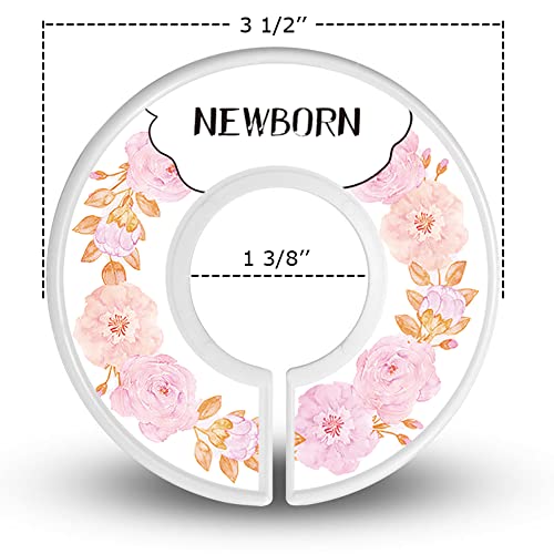 Baby Closet Size Dividers for Clothes – Set of 10 from Newborn to Toddler and 2 Blanks with Colored Box- Flower Designs Baby Closet Organizer for Nursery – Baby Clothes Organizer for Girl – [Floral] | The Storepaperoomates Retail Market - Fast Affordable Shopping