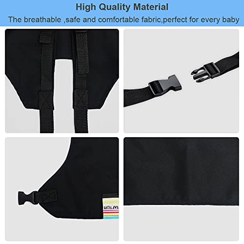 Lychee Harness Seat for High Chair Baby Feeding Safety Seat with Strap, Toddler Booster Harness Belt Portable Dining Seat Strap for Travel Home Restaurant Shopping (Black) | The Storepaperoomates Retail Market - Fast Affordable Shopping