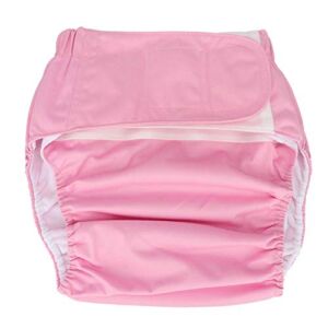 ZJchao Adult Diaper Cover, Waterproof Washable Reusable Adult Elderly Cloth Diapers Adult Pocket Nappy Cover Diapers for Adults Pocket Nappies Adult Diaper Adult Pocket Nappy Cover(Pink)