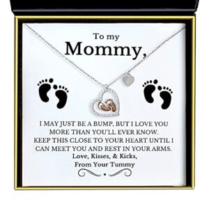 Aphrodite’s Baby Feet Heart Necklace Baby Gift Set, To My Mommy, Necklaces For Women, Gifts for Mom, Baby Shower Gifts for Mom To Be, New Mom Gifts, Gifts for New Moms, Pregnancy Gifts, Pregnancy Gifts for First Time Moms, Pregnant Mom Gifts, Christmas Gi