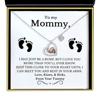 Aphrodite’s Baby Feet Heart Necklace Baby Gift Set, To My Mommy, Necklaces For Women, Gifts for Mom, Baby Shower Gifts for Mom To Be, New Mom Gifts, Gifts for New Moms, Pregnancy Gifts, Pregnancy Gifts for First Time Moms, Pregnant Mom Gifts, Christmas Gi | The Storepaperoomates Retail Market - Fast Affordable Shopping