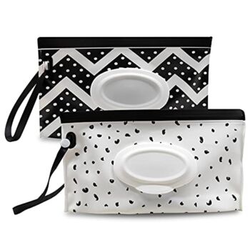 Baby Wipe Dispenser,Portable Refillable Wipe Holder,Baby Wipes Container,Wipes Bag,Reusable Travel Wet Wipe Pouch (2PACK) | The Storepaperoomates Retail Market - Fast Affordable Shopping
