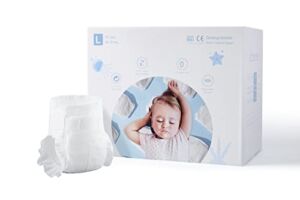 ECO BOOM Eco Baby Diapers 1 Month Supply Size 4 Diapers (20-31lbs) Disposable Diapers 90Count Infant Eco Friendly Nappies Natural Soft Diapers for Baby