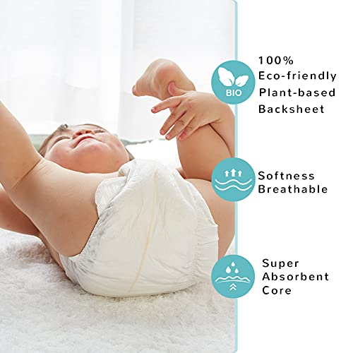 ECO BOOM Eco Baby Diapers 1 Month Supply Size 4 Diapers (20-31lbs) Disposable Diapers 90Count Infant Eco Friendly Nappies Natural Soft Diapers for Baby | The Storepaperoomates Retail Market - Fast Affordable Shopping