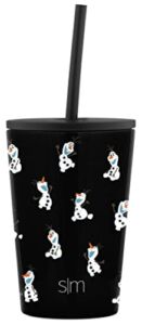 Simple Modern Disney Toddler Cup Plastic BPA-Free Tritan Tumbler with Silicone Straw Lid | Reusable and Durable for Kids, Boys, Girls | Classic Collection | 12oz, Frozen I Like Warm Hugs