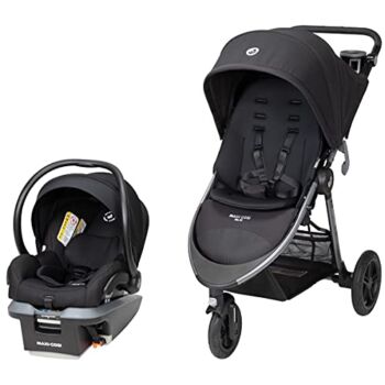 Maxi-Cosi Gia XP 3-Wheel Travel System, Includes Stroller and Mico XP Infant Car Seat Midnight Black | The Storepaperoomates Retail Market - Fast Affordable Shopping