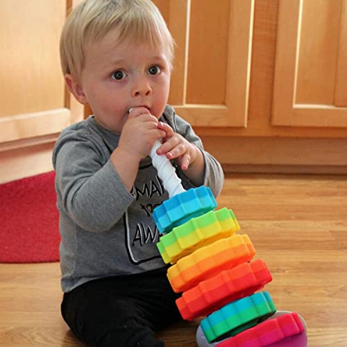 Baby Spinning Toy – Stacking Toy for Babies and Toddlers – Educational Toddler Learning Toys – Rainbow Spinning Wheel Toy for Focus, Dexterity, Brain Development, Interactive Learning Stacking Toys | The Storepaperoomates Retail Market - Fast Affordable Shopping