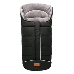 Warm Bunting Bag Universal Baby Footmuff Sleeping Bag for Stroller Pushchair Pram Waterproof Windproof Thick Thermo Fleece Pushchair Footmuff