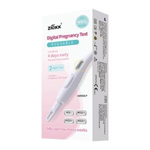 Zioxx Digital Early Pregnancy Test with Pregnant Weeks 1 Monitor 2 HCG Strips