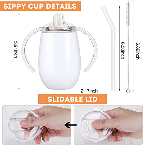 Kids Sippy Cup with Handle,8oz Spill Proof Insulate Kid Straw Tumbler with Lid,Stainless Steel Toddlers Cups with Straws,Vacuum Double Wall Toddler Transition Tumbler with Handle for School,Outdoor | The Storepaperoomates Retail Market - Fast Affordable Shopping
