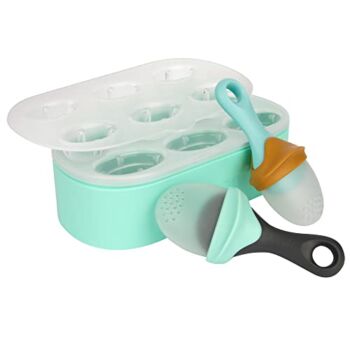 BOON Pulp Popsicles Molds & Freezer Tray – Includes 2 Pulp Silicone Feeders | The Storepaperoomates Retail Market - Fast Affordable Shopping