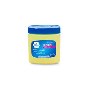 MED PRIDE Petroleum Jelly With Fresh Baby Scent – Skin Protectant For Dry Skin, Rashes, Minor Burns & Wounds- Powerful Moisturizer For Chapped Lips, Dry Hands, Chaffed Skin & Diaper Rash- 8oz [Blue]