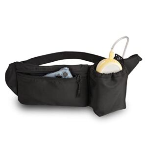 iGuerburn Breast Pump Fanny Pouch for Medela Freestyle Flex Parts and Elvie Stride, Medela Freestyle Accessories Fanny Bag, Hands Free Fanny Pack Waist Pack with Adjustable Belt, Fits for Working Moms