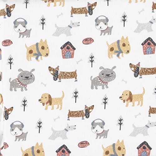 Trend Lab Dog Park Deluxe Flannel Changing Pad Cover, White | The Storepaperoomates Retail Market - Fast Affordable Shopping
