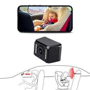 Wireless Car Baby Camera, 360 ° Rotation HD Car Seat Camera with Night Vision & Photo Video Vision for Watch Baby’s Every Move