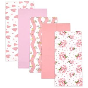 Baby Burp Cloth Set 5-Pack Burp Clothes for Baby Girl and Boy Ð Premium Cotton Double Layered Burping Cloths for Babies Ð Extra Absorbent and Soft Burp Rags Ð Cute Colors and Designs