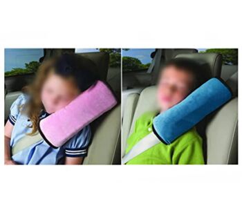 Fannuoncc 2 pcs Auto Pillow Car Safety Belt Protect, Shoulder Pad, Adjust Vehicle Seat Belt Cushion for Kids （Blue/Pink） | The Storepaperoomates Retail Market - Fast Affordable Shopping
