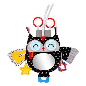 Baby’s Activity Hanging Toy with in-Sight Car Mirror for car seat, Stroller, Crib and Tummy time (Owl)