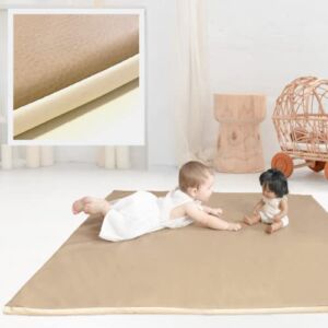 GAHROO Vegan Leather Baby Play mat|Baby Play mats for Infant|Foam mat|Tummy time mat Playing|Waterproof Baby Floor mat|Toddler Play mat|Baby Padded Floor mat|Baby Crawling mat|Baby playmat