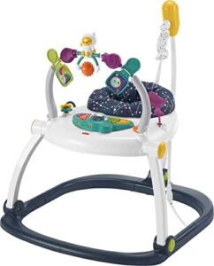 ​Fisher-Price Jumperoo Baby Bouncer and Activity Center with Lights and Sounds, Astro Kitty SpaceSaver