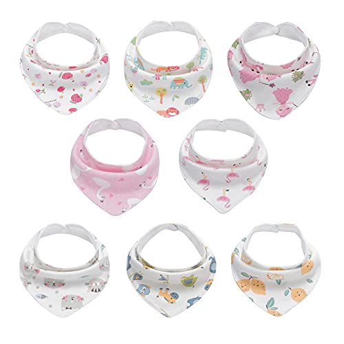 Onetoo Baby Bibs 8 Pack Soft Absorbent Baby Bandana Drool Bib for Boys Girls (0-36 Months) | The Storepaperoomates Retail Market - Fast Affordable Shopping