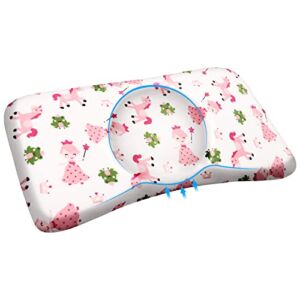 Baby Pillow for Sleeping Baby Head Support Pillow for Newborn Toddler Infant,Nursery Memory Foam Toddler Pillow for Crib Baby Bedding