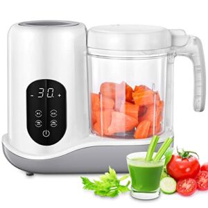 Baby Food Maker, MAMIZO Baby Food Blender & Processor, Auto Cooking & Grinding Baby Food Maker with Blender and Steamer, Touch Screen Control